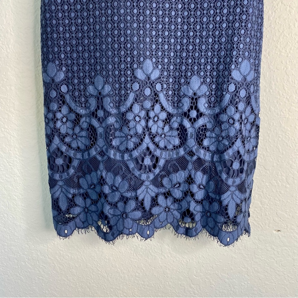 Ann Taylor Loft Navy Crochet Dress - Picture 10 of 11